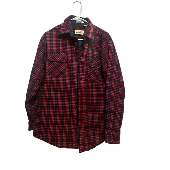 Vintage WINGARS mens long sleeve buttons down plaid western shirt size Large - Picture 1 of 5